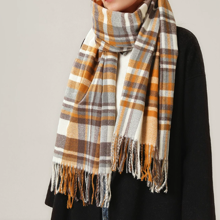 レディース スカーフ 学院風 シンプル カシミヤ風 マフラー 2025秋冬新作 ニット 保温 ショール