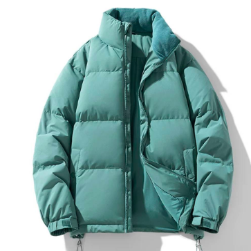 秋冬新作 白ダウン パフ 短款 厚手コート 可愛い豆腐格子柄 フード付き 紐付き 保温トップス