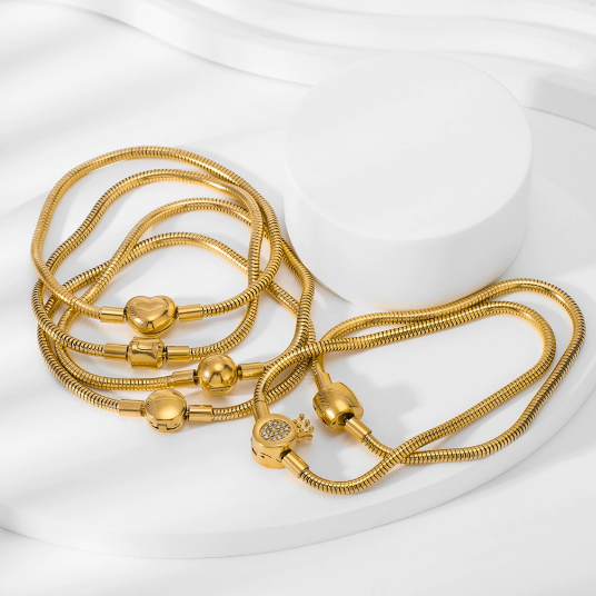 优雅高級感ラクサスチェーンブレスレット